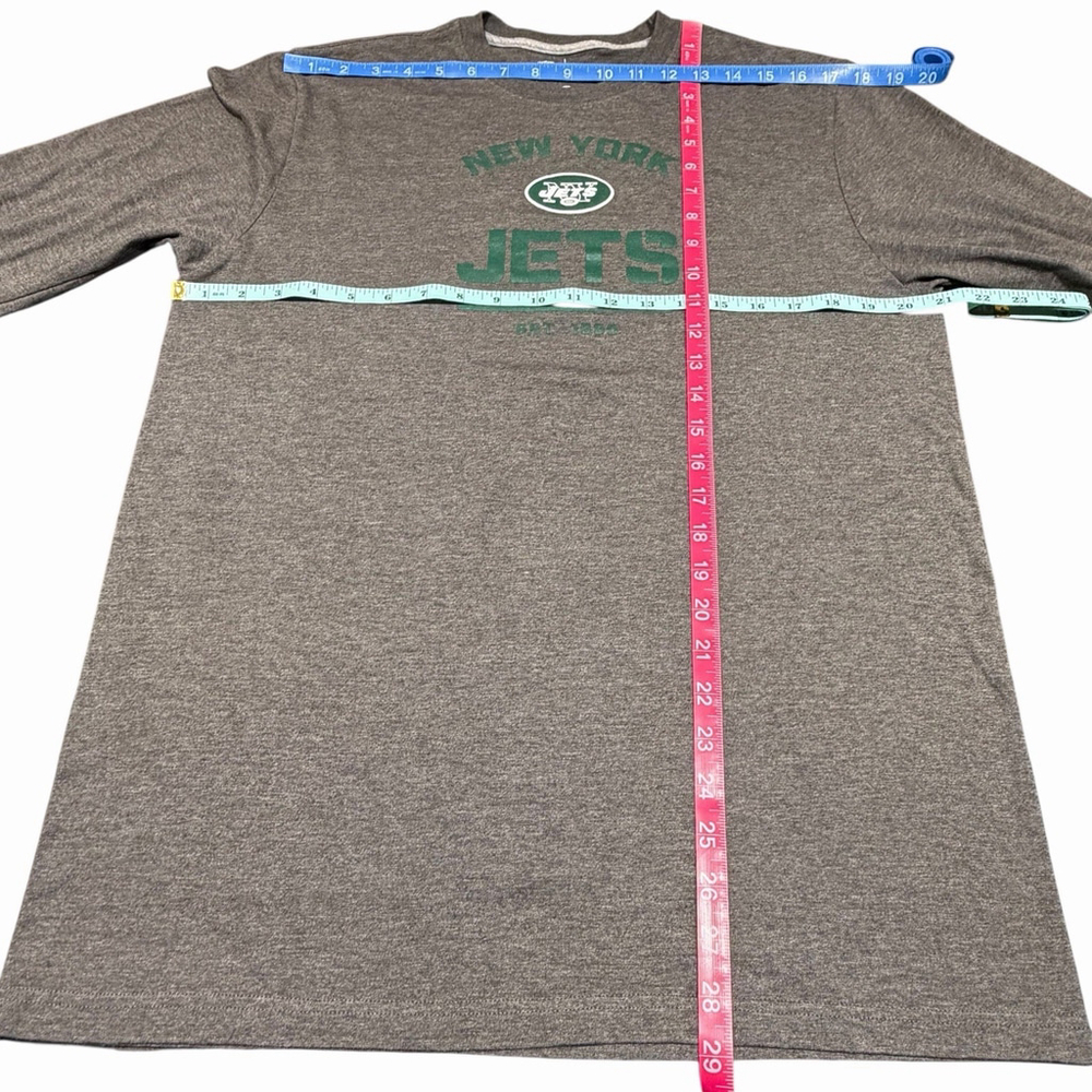New York Jets Nike NFL Team Apparel Size L Men's Gray/Green Long Sleeve TShirt - Picture 4 of 11